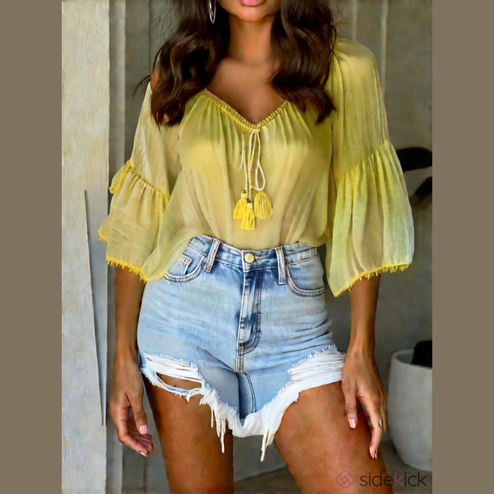 ❤️NWOT Yellow off the shoulder blouse small size 4